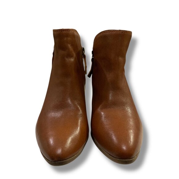 Frye Women’s Double Zip Judith Ankle Boots Whisky Brown Sz 6.5 Boho - Picture 7 of 8